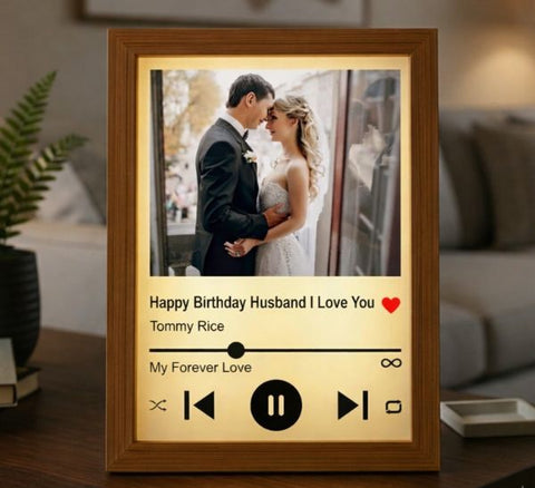 Personalized birthday gifts for a husband including an engraved whiskey decanter, a monogrammed leather duffle and a custom keepsake box