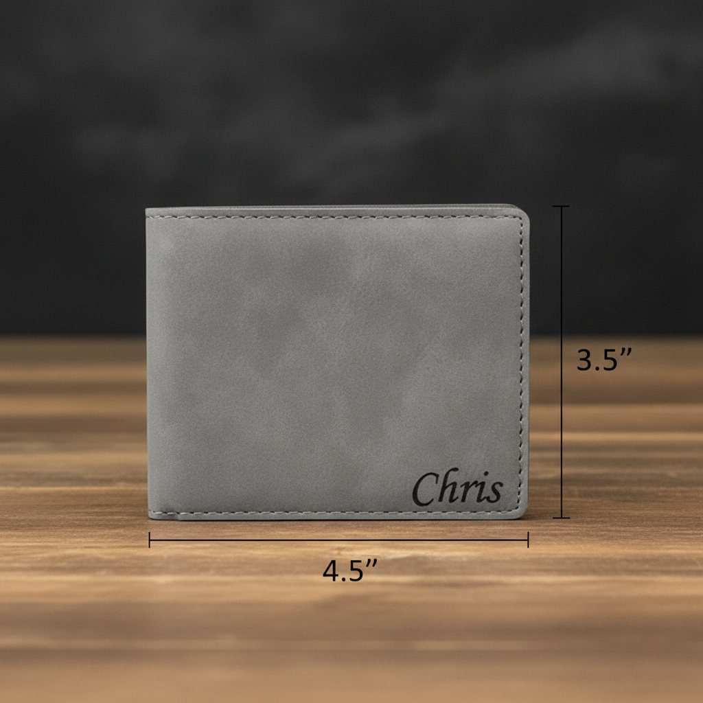 Executive Personalized Leatherette Wallet