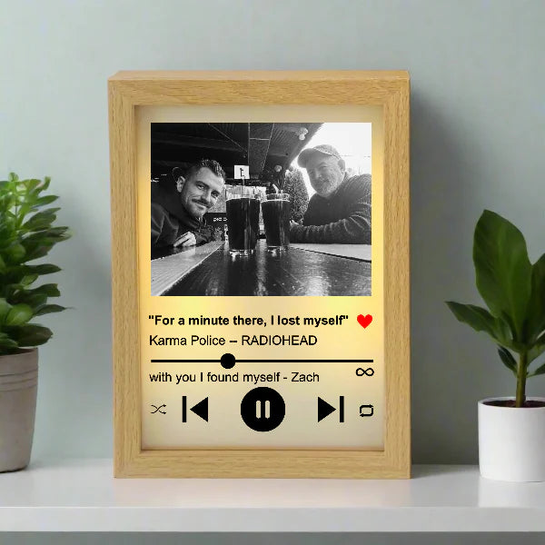 Dad's Heartfelt Song Frame