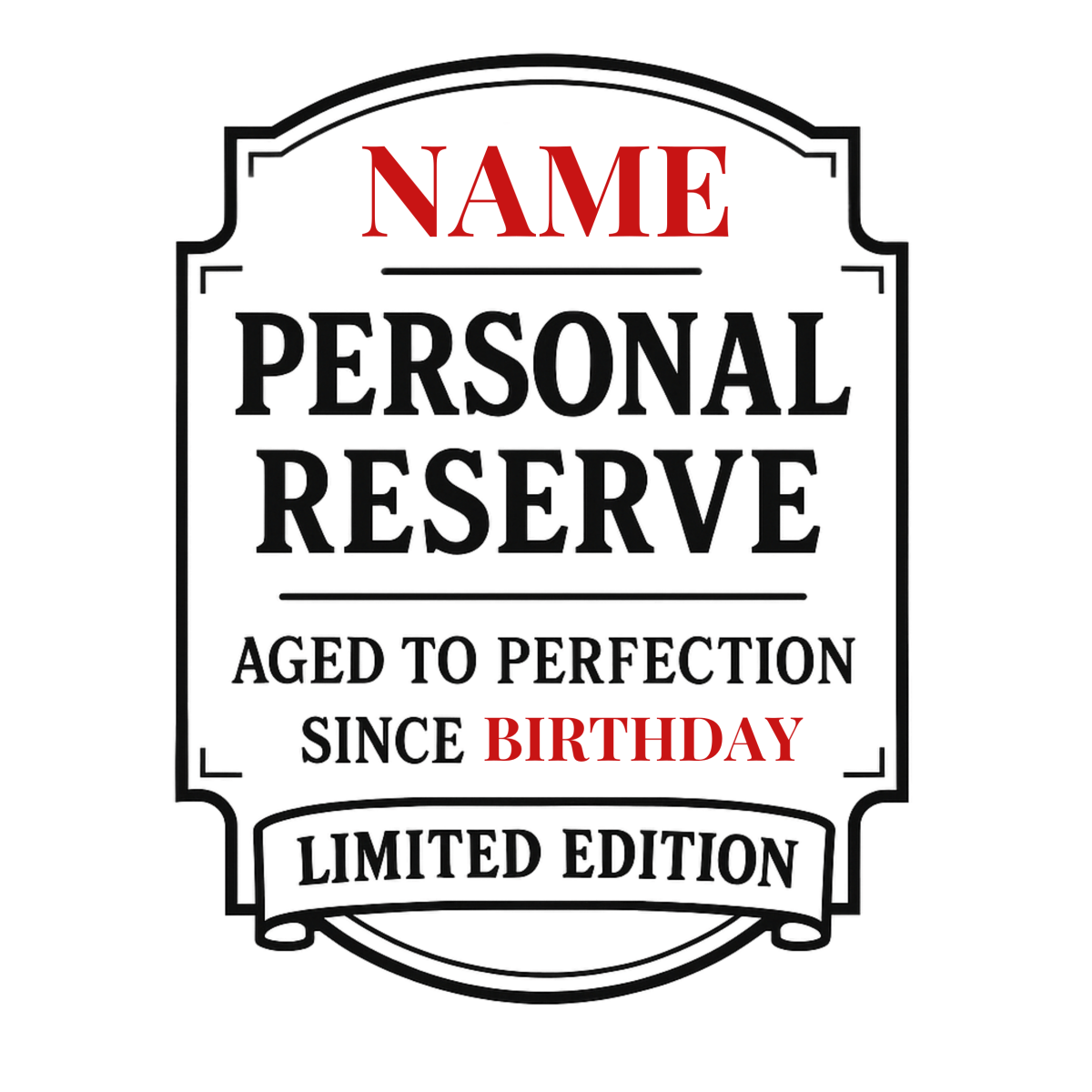 Unique Personalized 80th Birthday Decanter Customized Decanter Gifts for Men by Groovy Guy