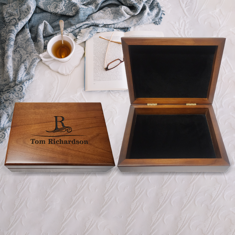 Personalized Walnut Gift Box