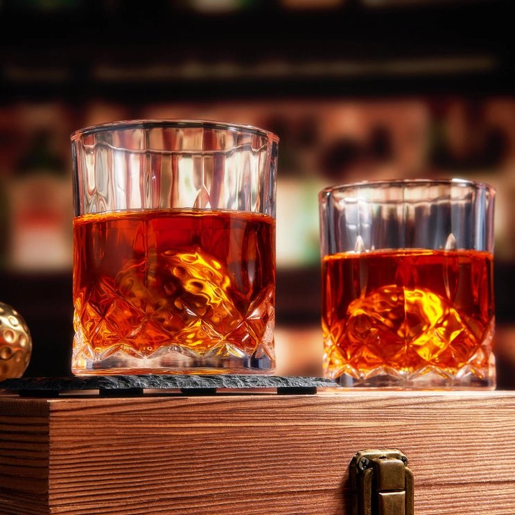 Unique Personalized Average Golfer Whiskey Gift Box Customized Golf Gift Set Gifts for Men by Groovy Guy