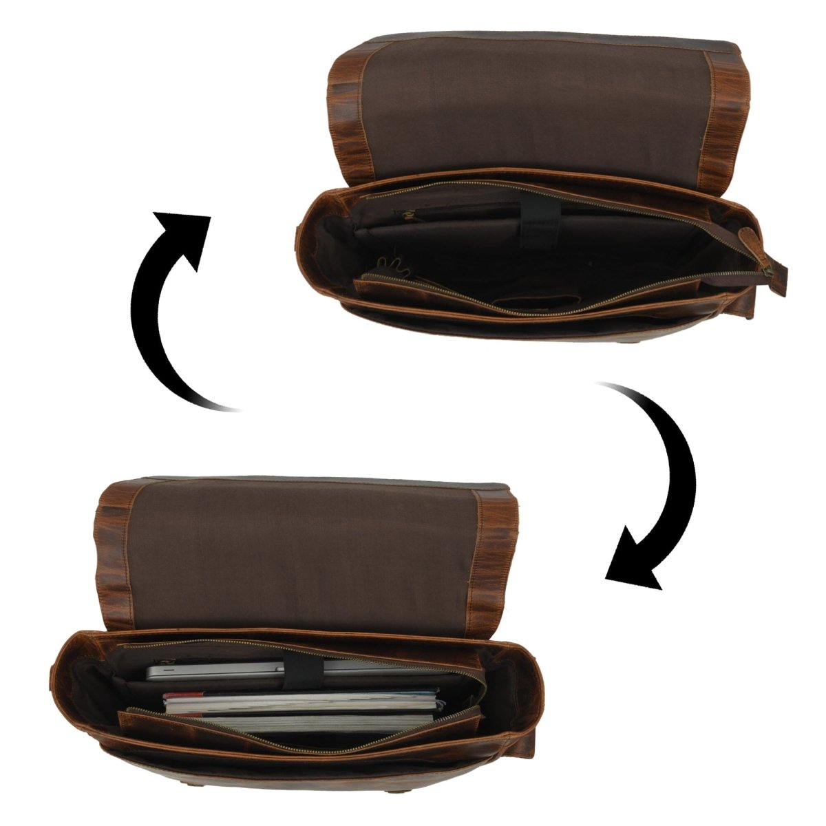 Unique Personalized Dakota Rugged Briefcase Messenger Customized Gifts for Men by Groovy Guy