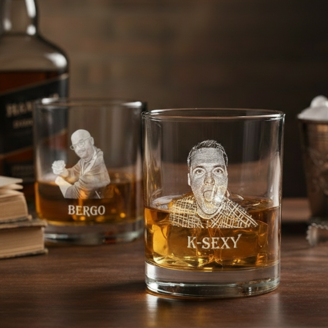 Low Ball Looker Custom Whiskey Glass