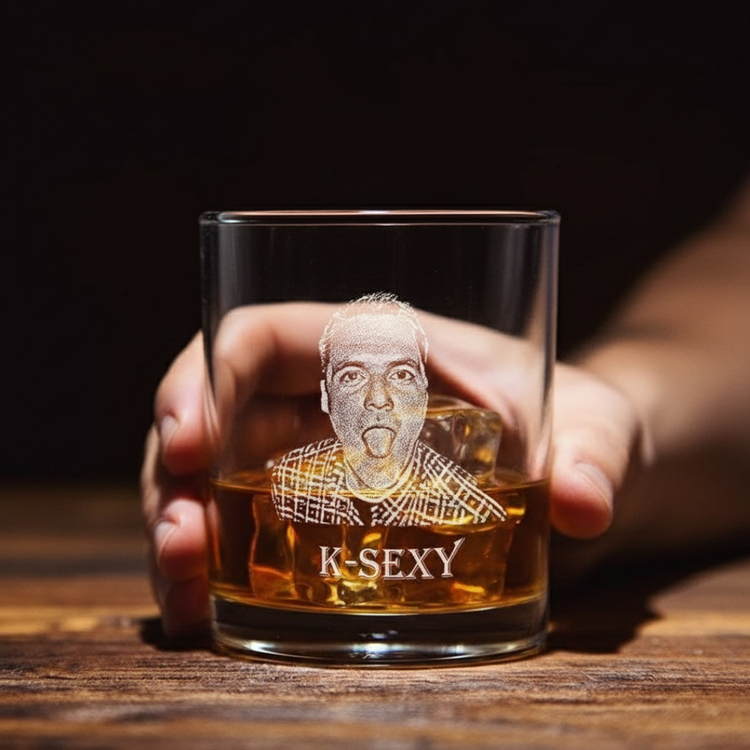 Low Ball Looker Custom Whiskey Glass