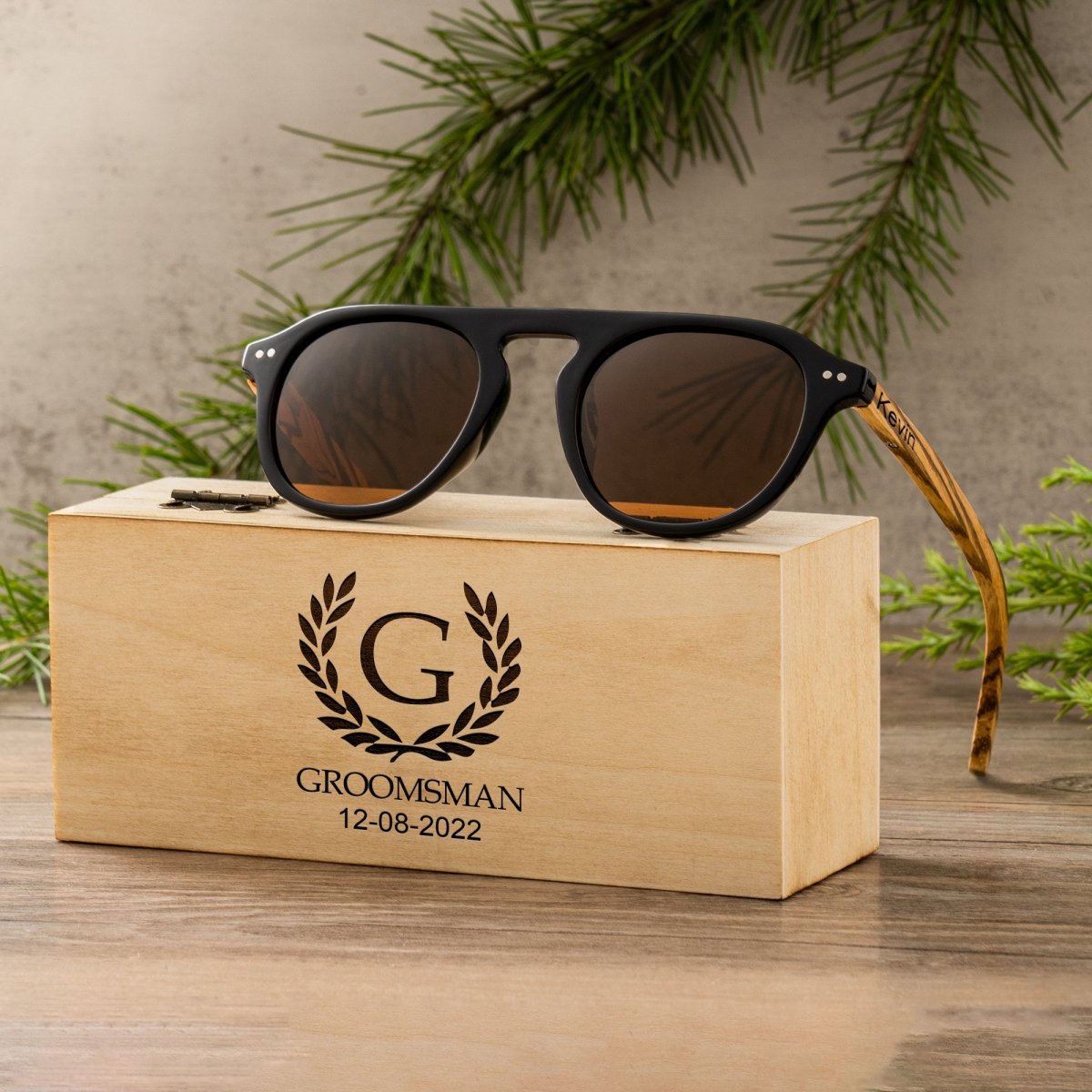 Unique Personalized Driftwood Defenders Customized Sunglasses Gifts for Men by Groovy Guy