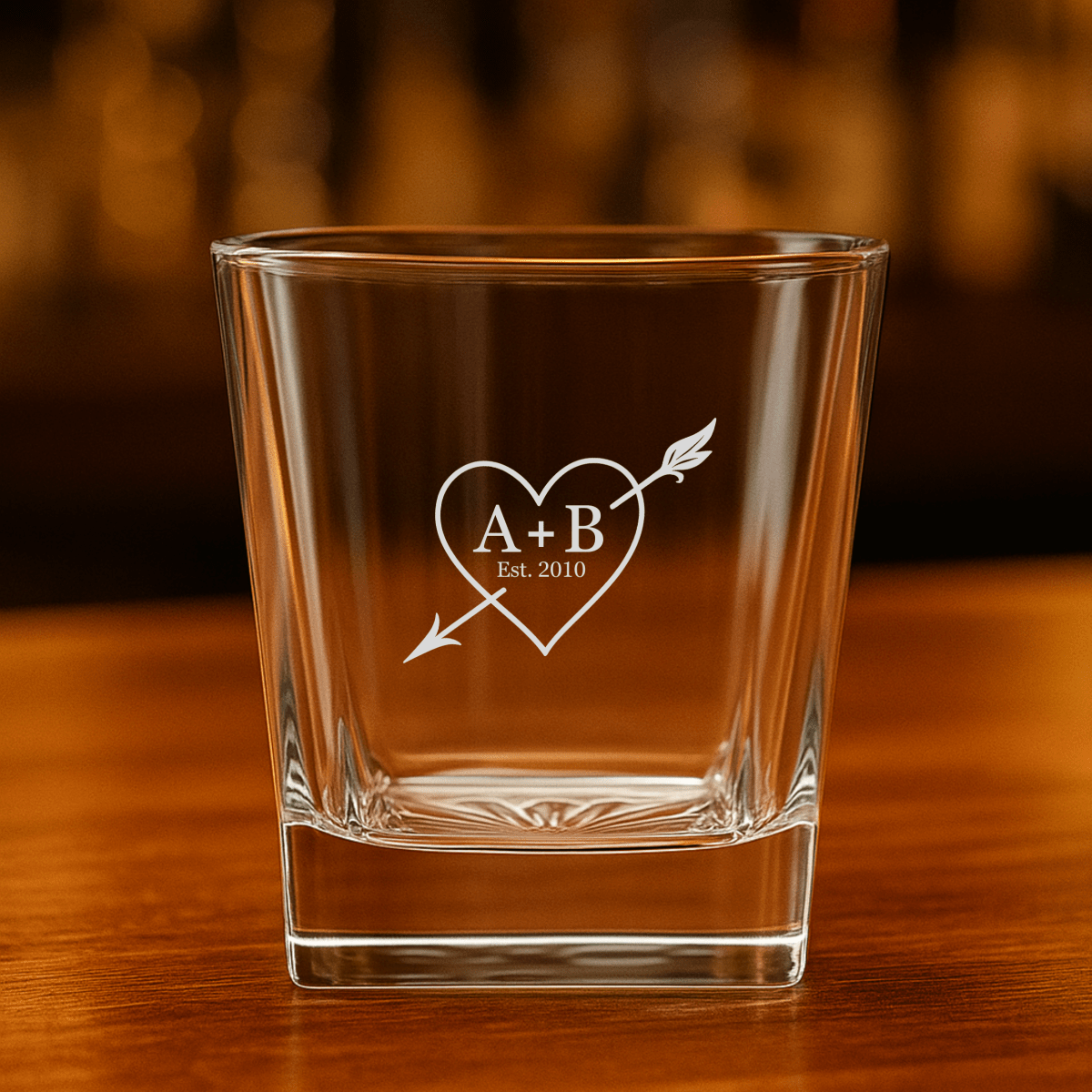 Unique Personalized Forever Neat Personalized Couples Whiskey Glass Customized Whiskey Glass Gifts for Men by Groovy Guy