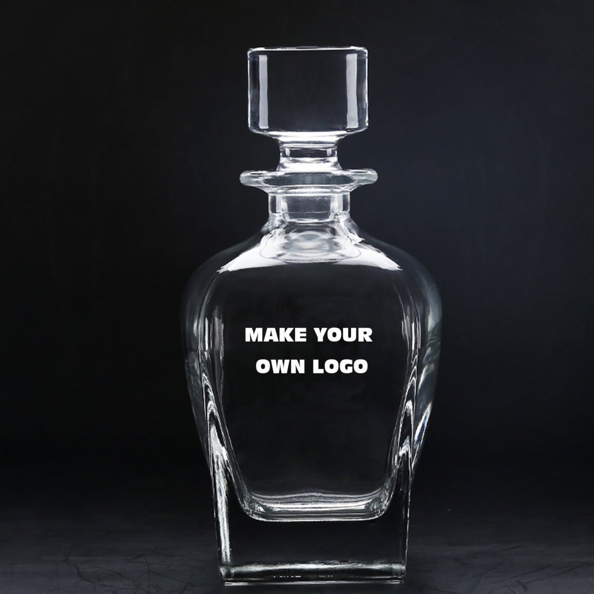 Unique Personalized Company Logo Decanter Customized Decanter Gifts for Men by Groovy Guy