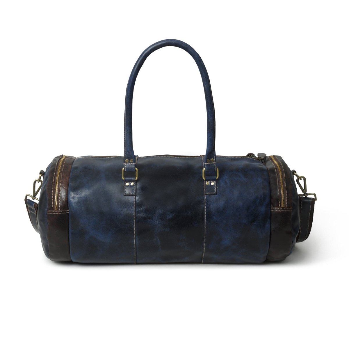 Unique Personalized Blue Premium Duffle Customized Duffel Bags Gifts for Men by Groovy Guy