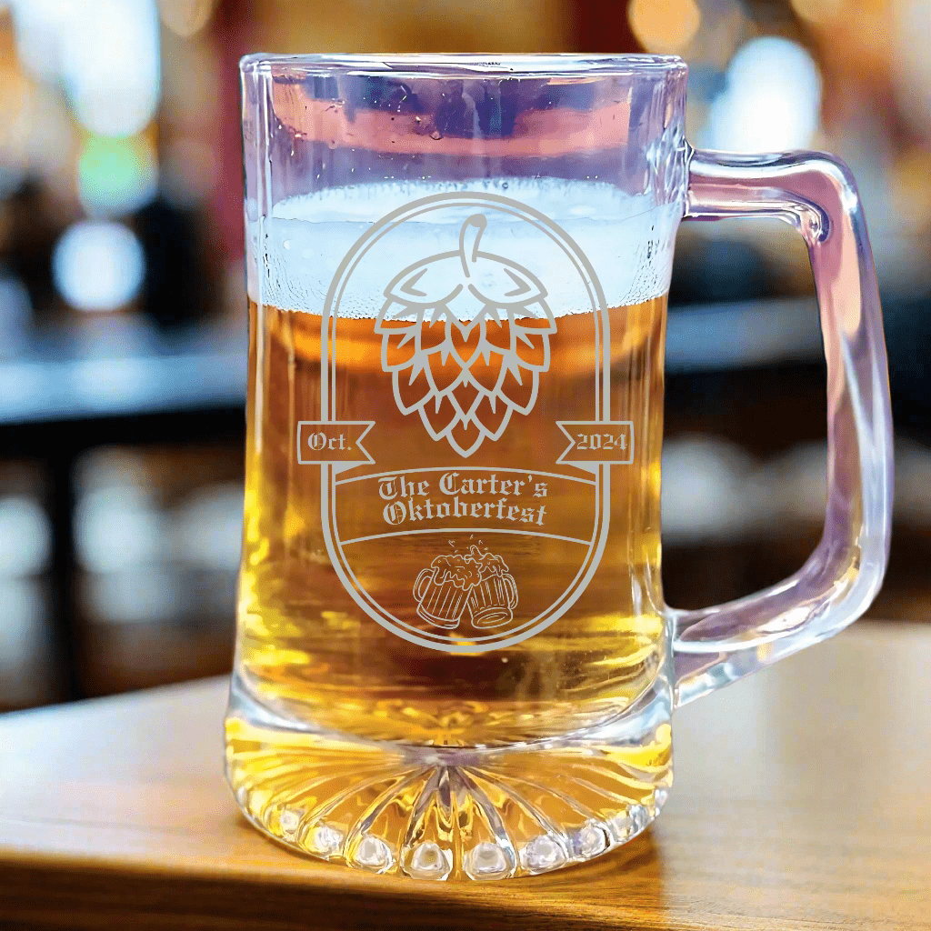 Unique Personalized Oktoberfest Beer Mug Customized Gifts for Men by Groovy Guy