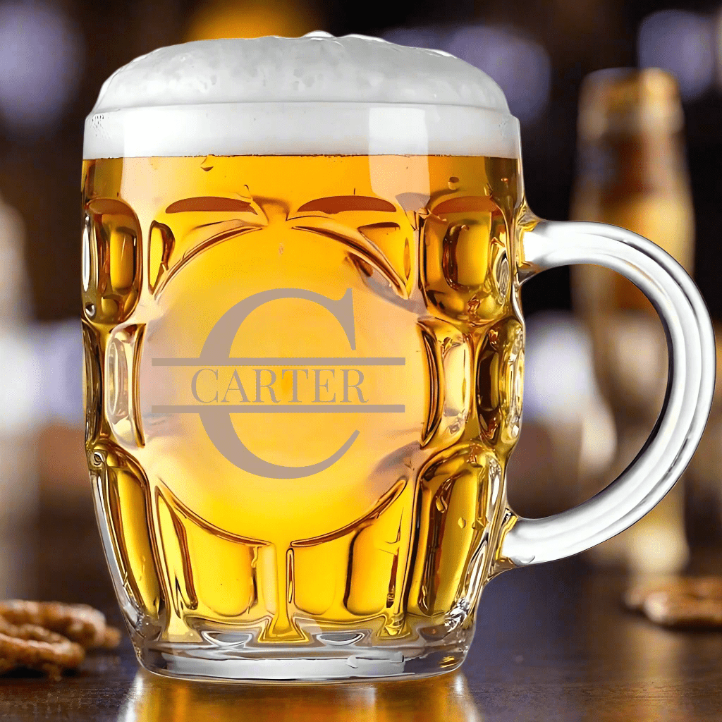 Unique Personalized Wedding Party Beer Mug Customized Beer Glasses Gifts for Men by Groovy Guy