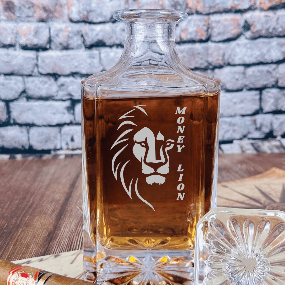 Unique Personalized Custom Logo Decanter Customized Golf Outing Gifts for Men by Groovy Guy