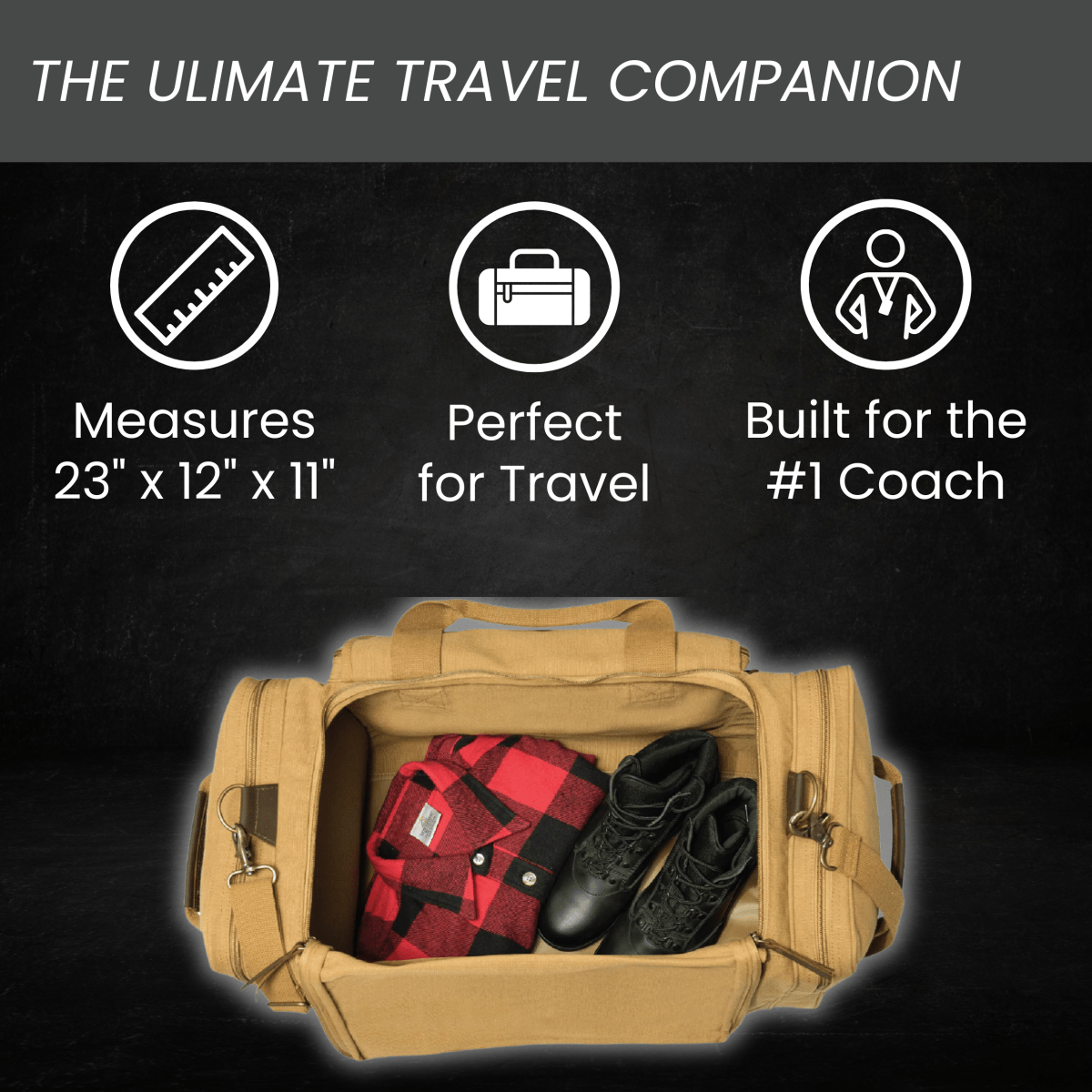 Unique Personalized Personalized Coach Duffle Bag Customized Baseball Gifts for Men by Groovy Guy