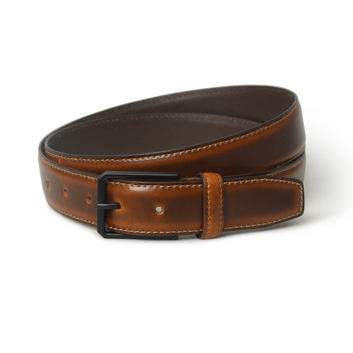 Unique Personalized Cooper Caramel Leather Belt Customized Leather Belts Gifts for Men by Groovy Guy