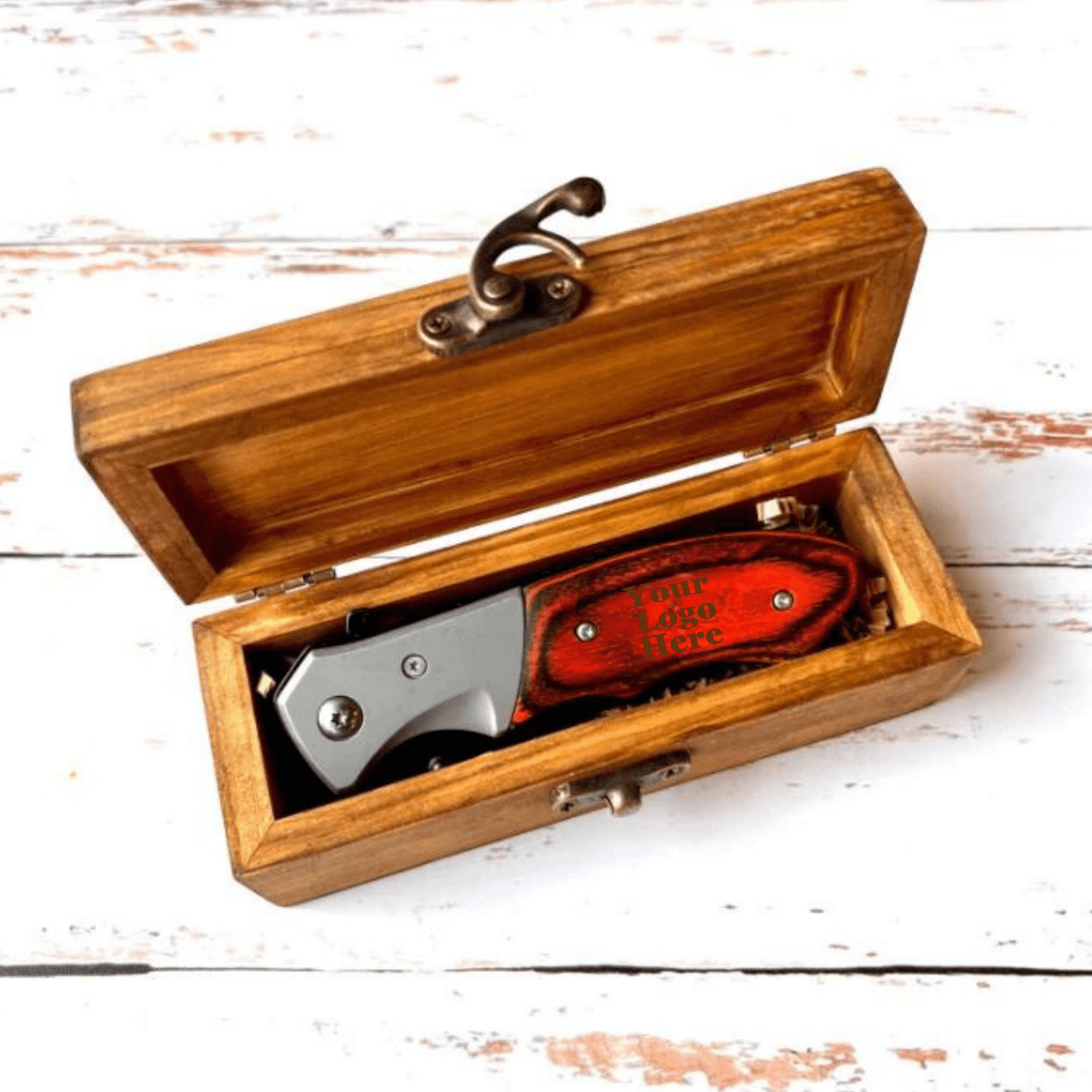 Unique Personalized Custom Logo Wolf Pack Customized Knife Gifts for Men by Groovy Guy