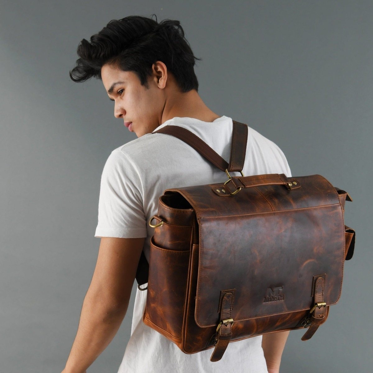Unique Personalized Dakota Rugged Briefcase Messenger Customized Gifts for Men by Groovy Guy