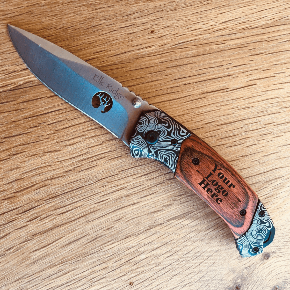 Unique Personalized Custom Logo Steely Eye Customized Knife Gifts for Men by Groovy Guy