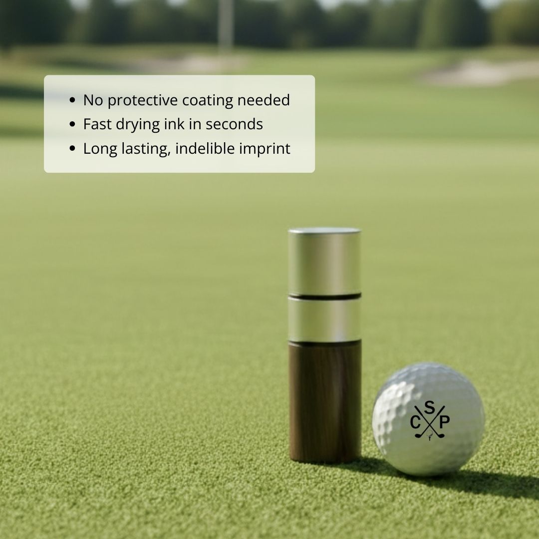 Personalized Wooden Golf Ball Stamp