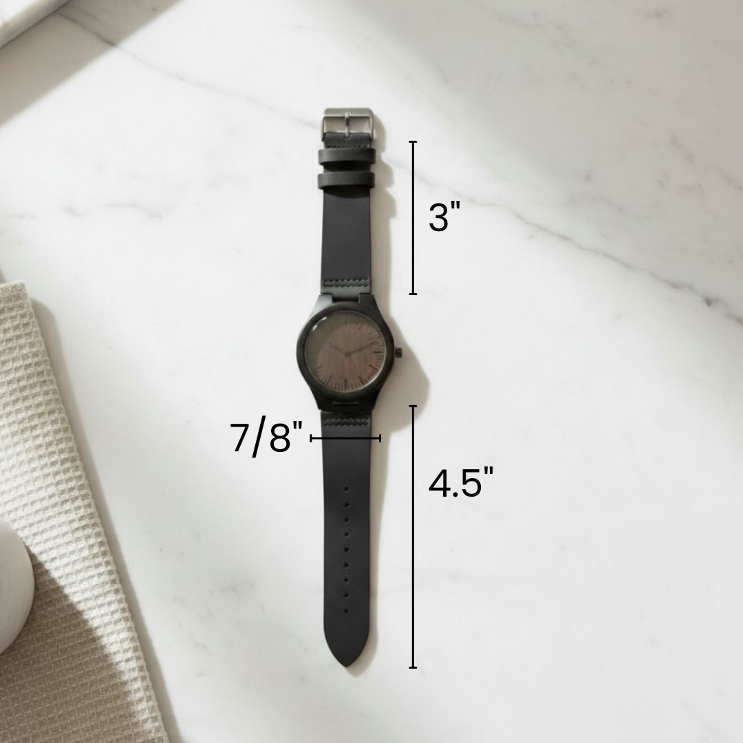 Personalized Keepsake Wood Watch