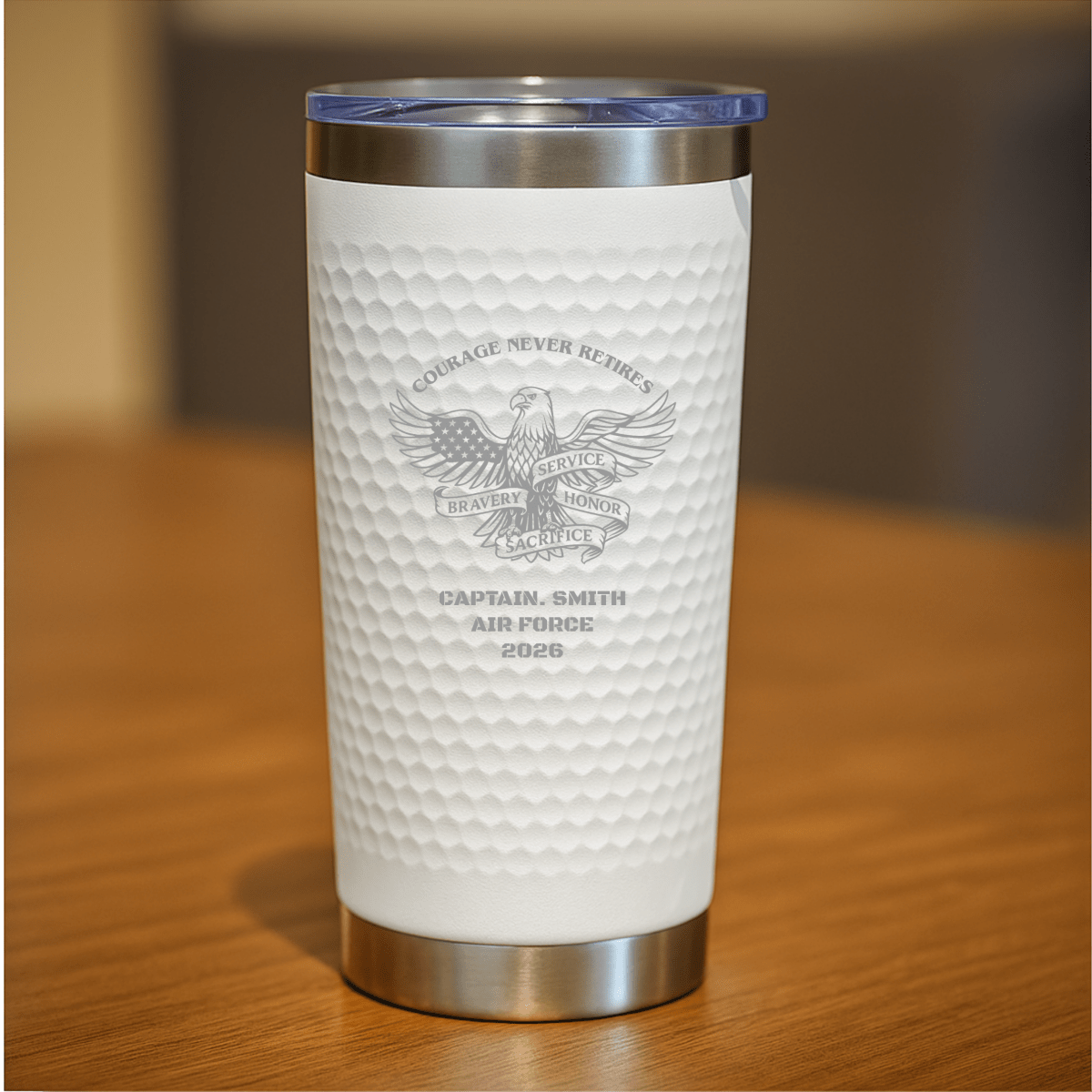 Unique Personalized Retired Veteran Tumbler Customized Drinkware & Tumblers Gifts for Men by Groovy Guy