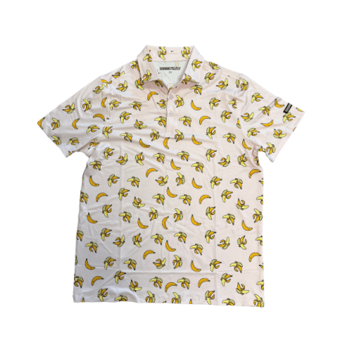 Unique Personalized Banana Golf Polo Customized Men's Golf Polo Gifts for Men by Groovy Guy