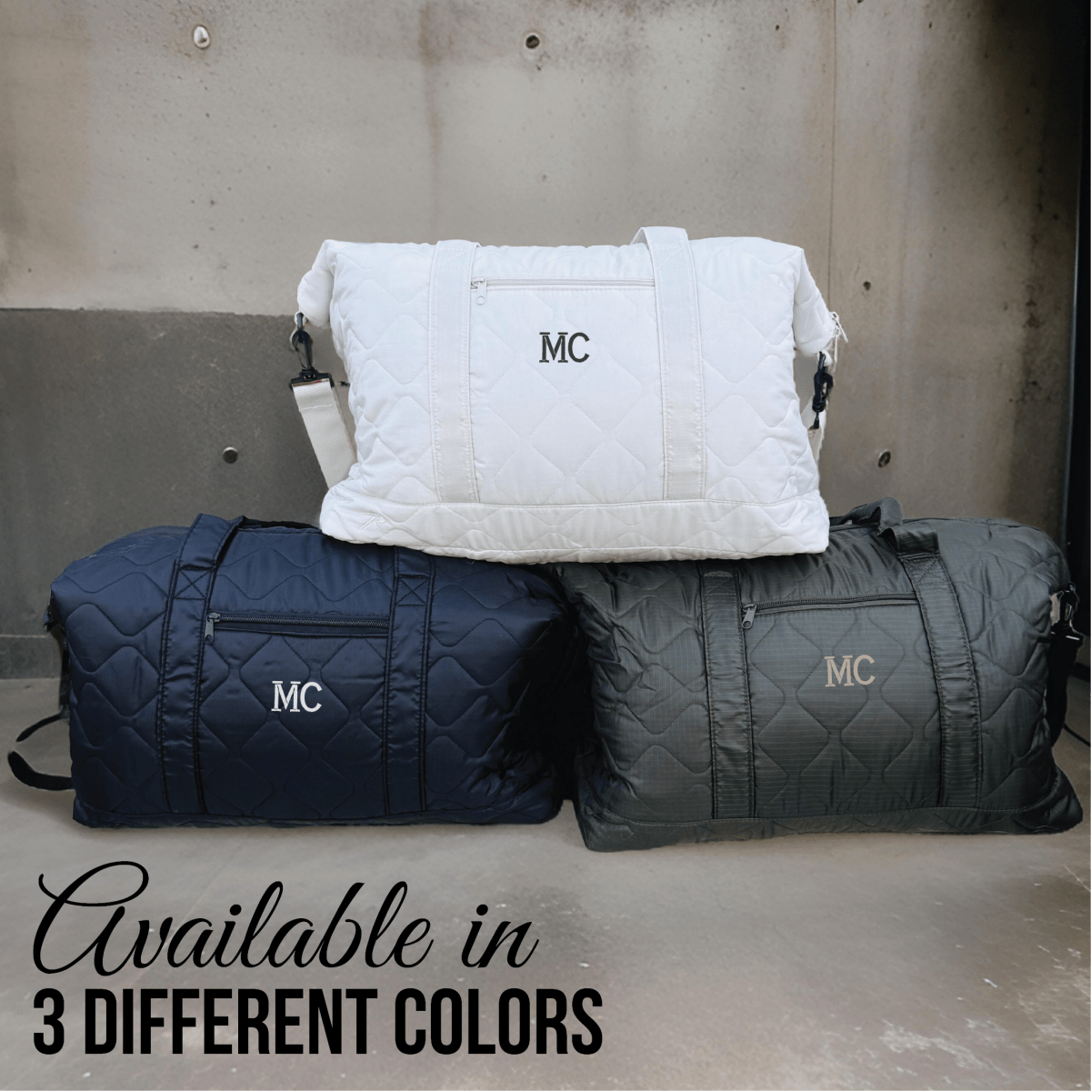 Unique Personalized Urban Monogrammed Duffle Bag Customized Duffle Bag Gifts for Men by Groovy Guy