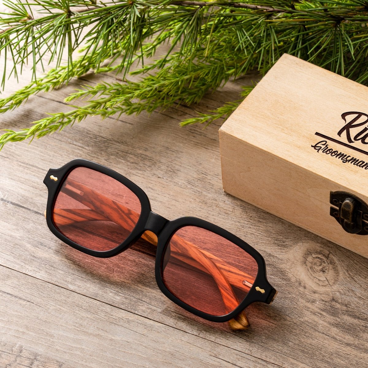 Unique Personalized Ray - Blockers Customized Sunglasses Gifts for Men by Groovy Guy