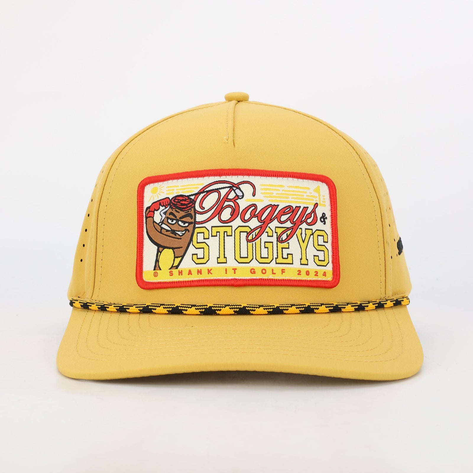 Mustard Bogeys and Stogies Rope Golf Hat