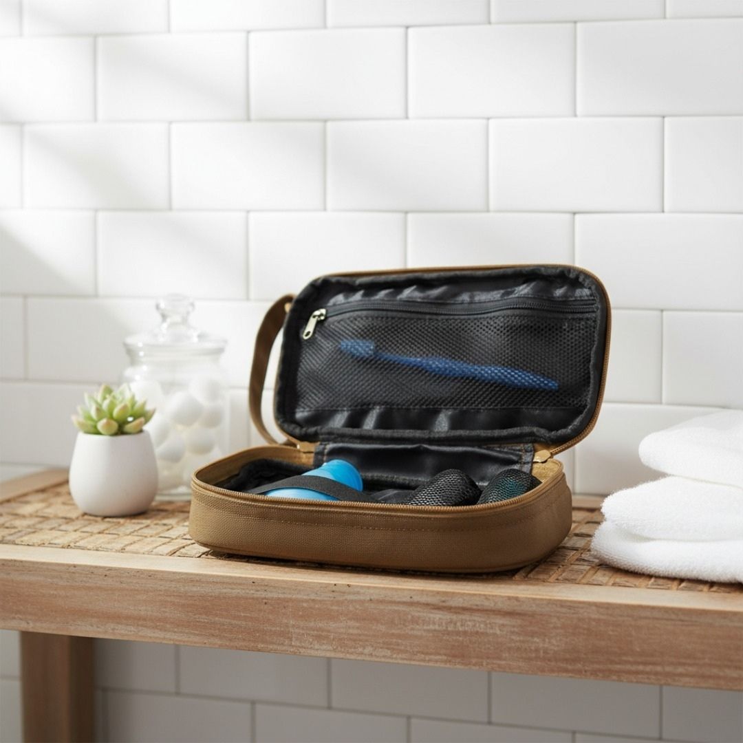 Personalized Canvas Travel Toiletry Bag