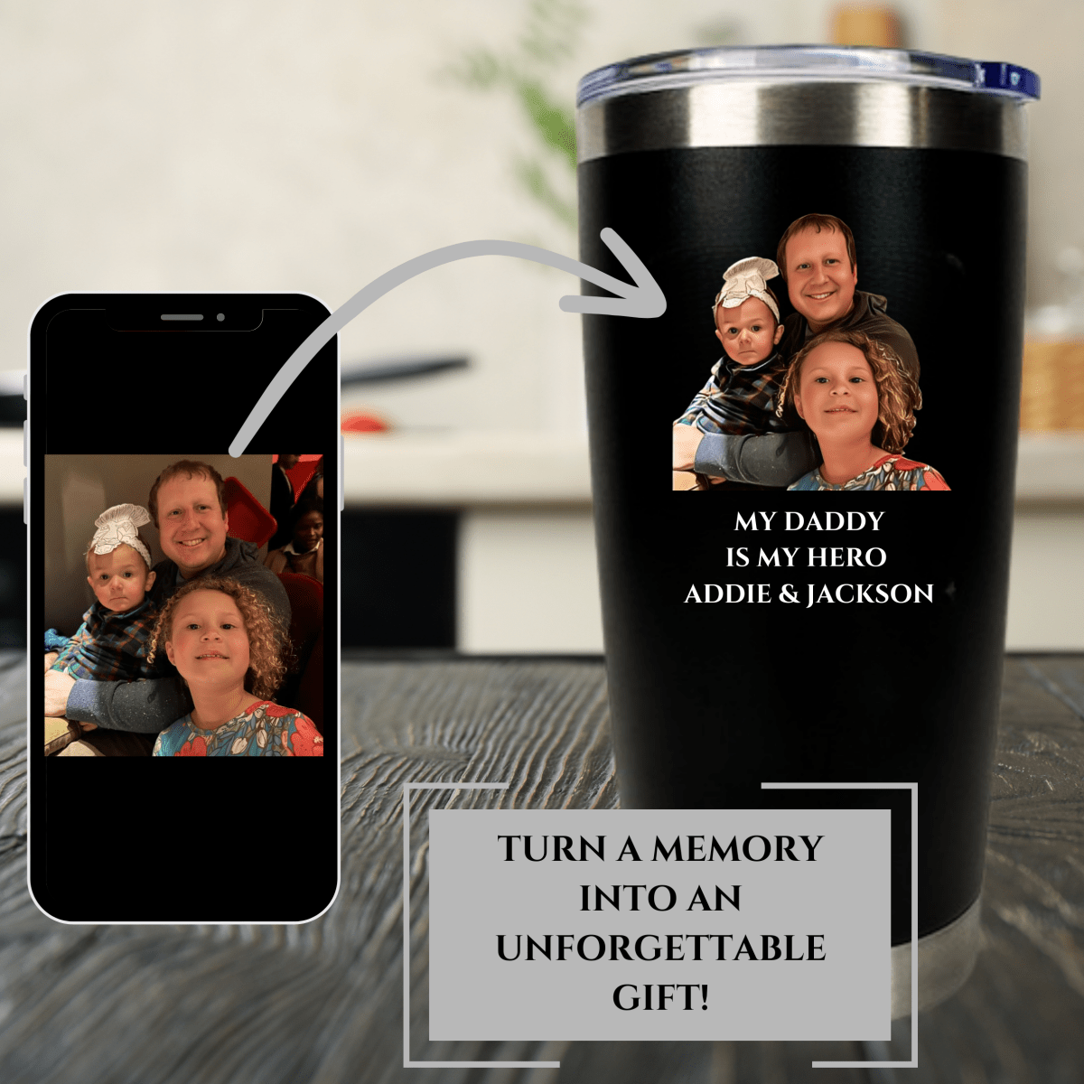 Unique Personalized Best Dad Ever Tumbler Customized Fathers Day Gifts for Men by Groovy Guy