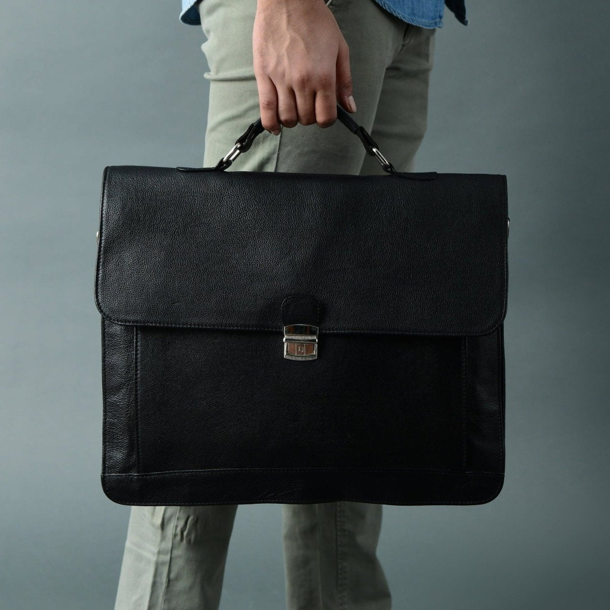 Unique Personalized Business Attache Laptop Bag - Italian Finish Customized Gifts for Men by Groovy Guy