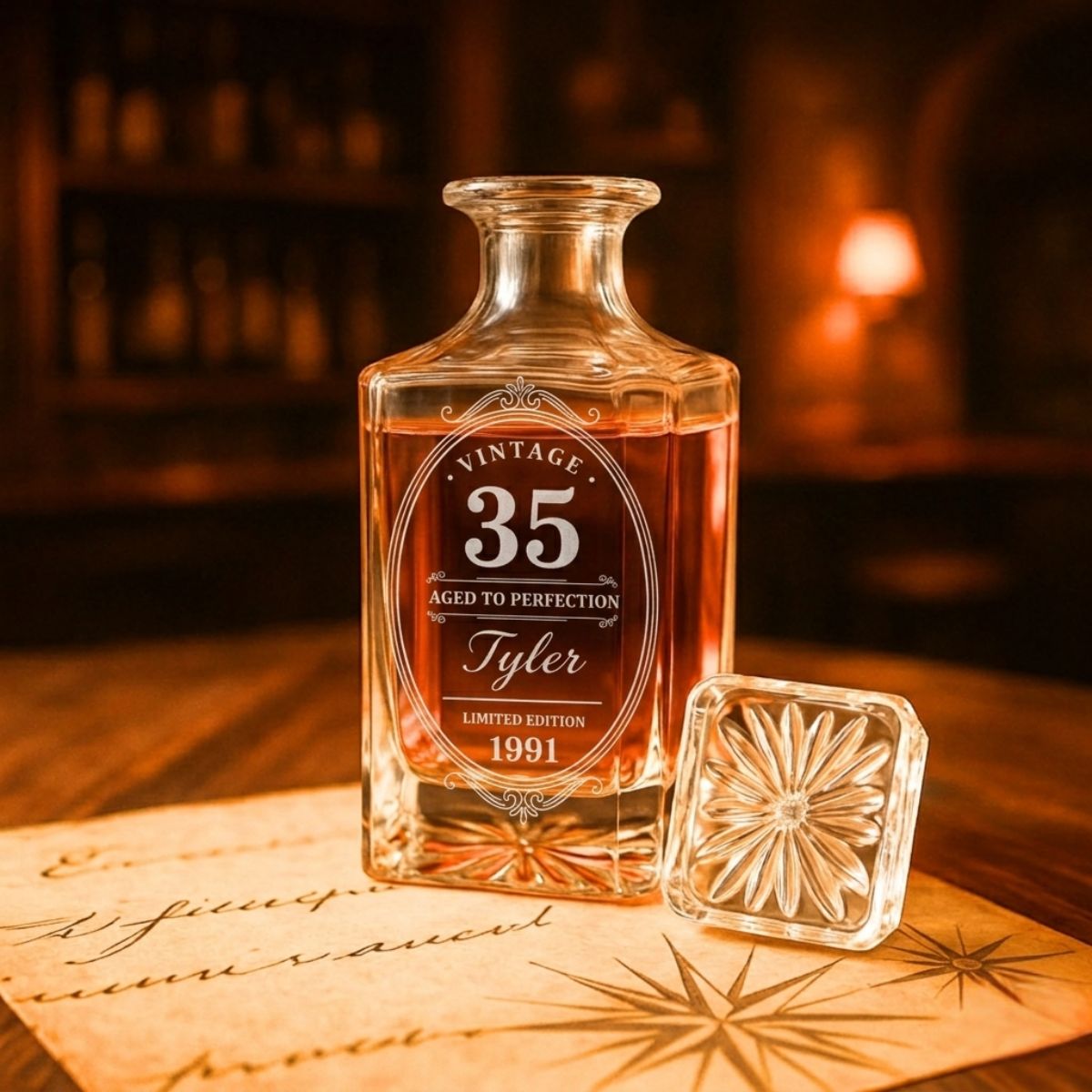 Vintage 35th Birthday Decanter