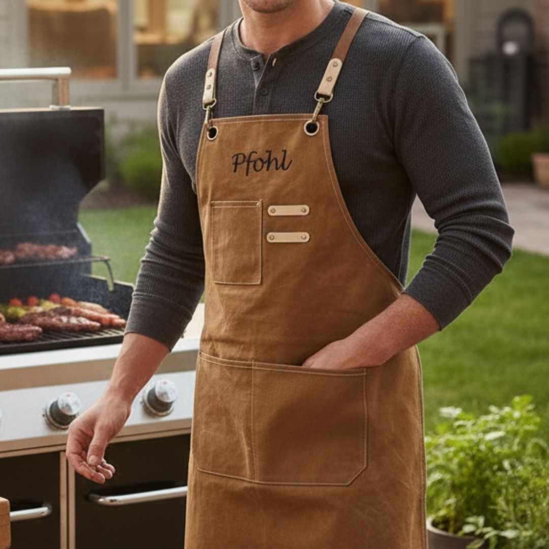 Personalized Men's Custom BBQ Apron