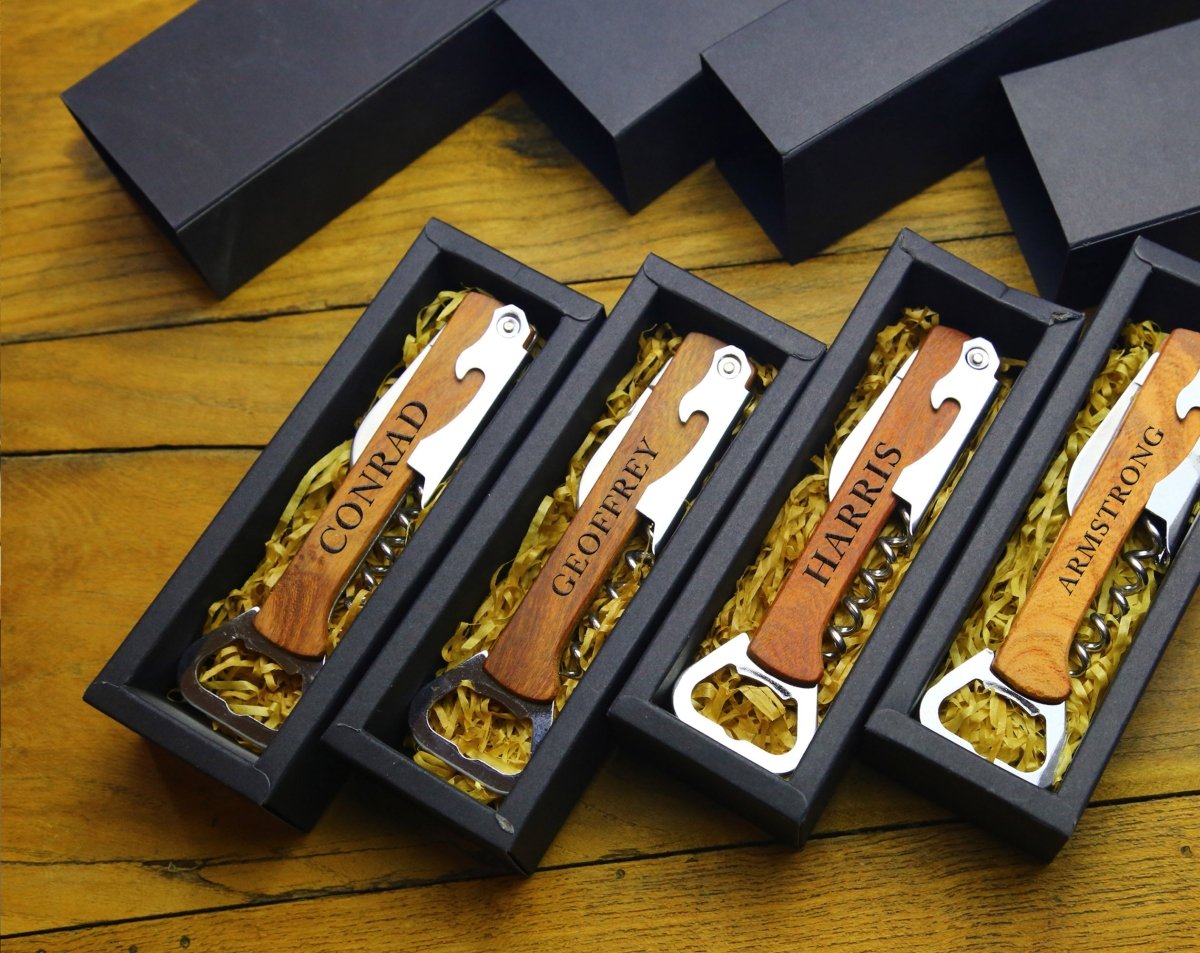 Unique Personalized BrewBuddy Customized wine Gifts for Men by Groovy Guy