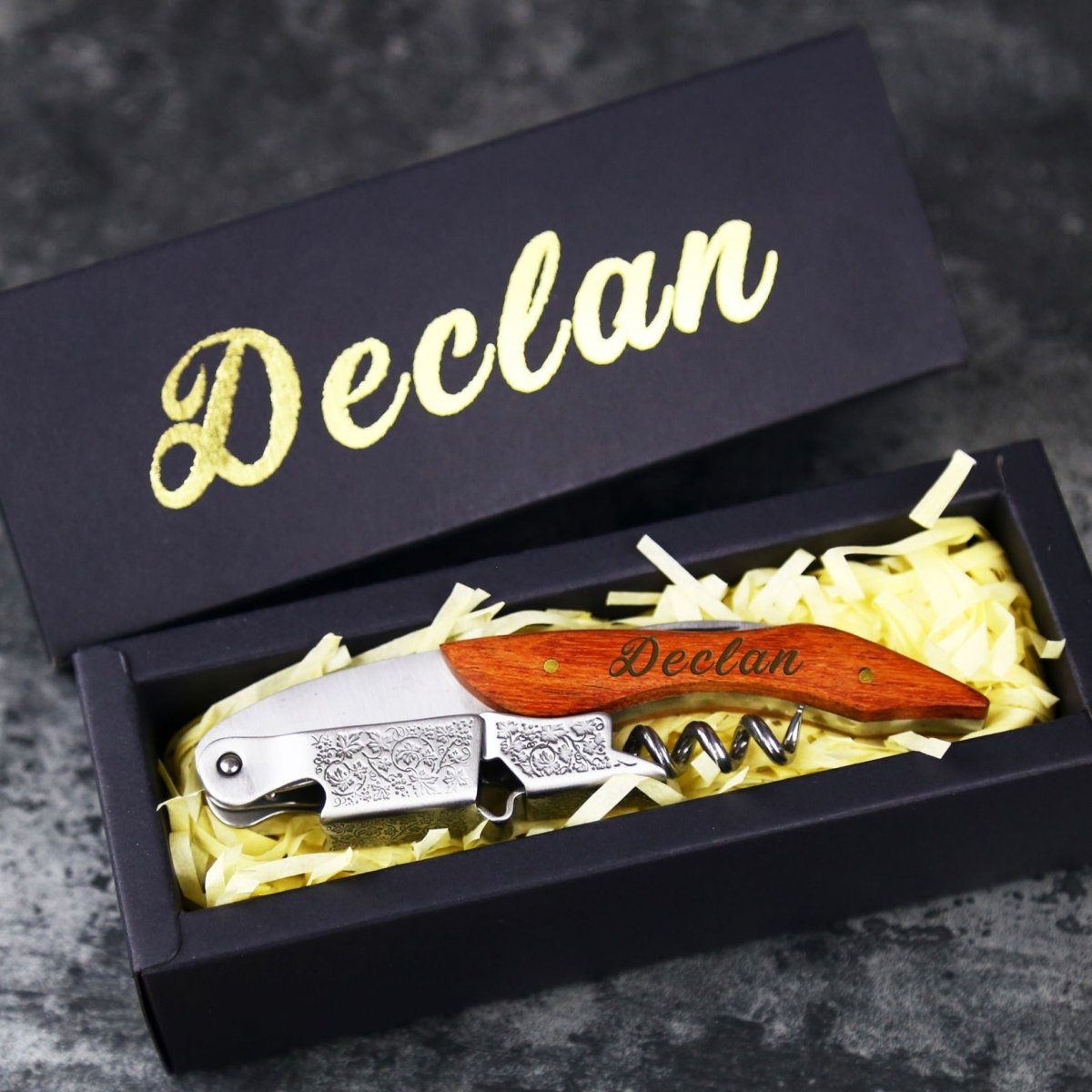 Unique Personalized Wine Night Opener Customized wine Gifts for Men by Groovy Guy