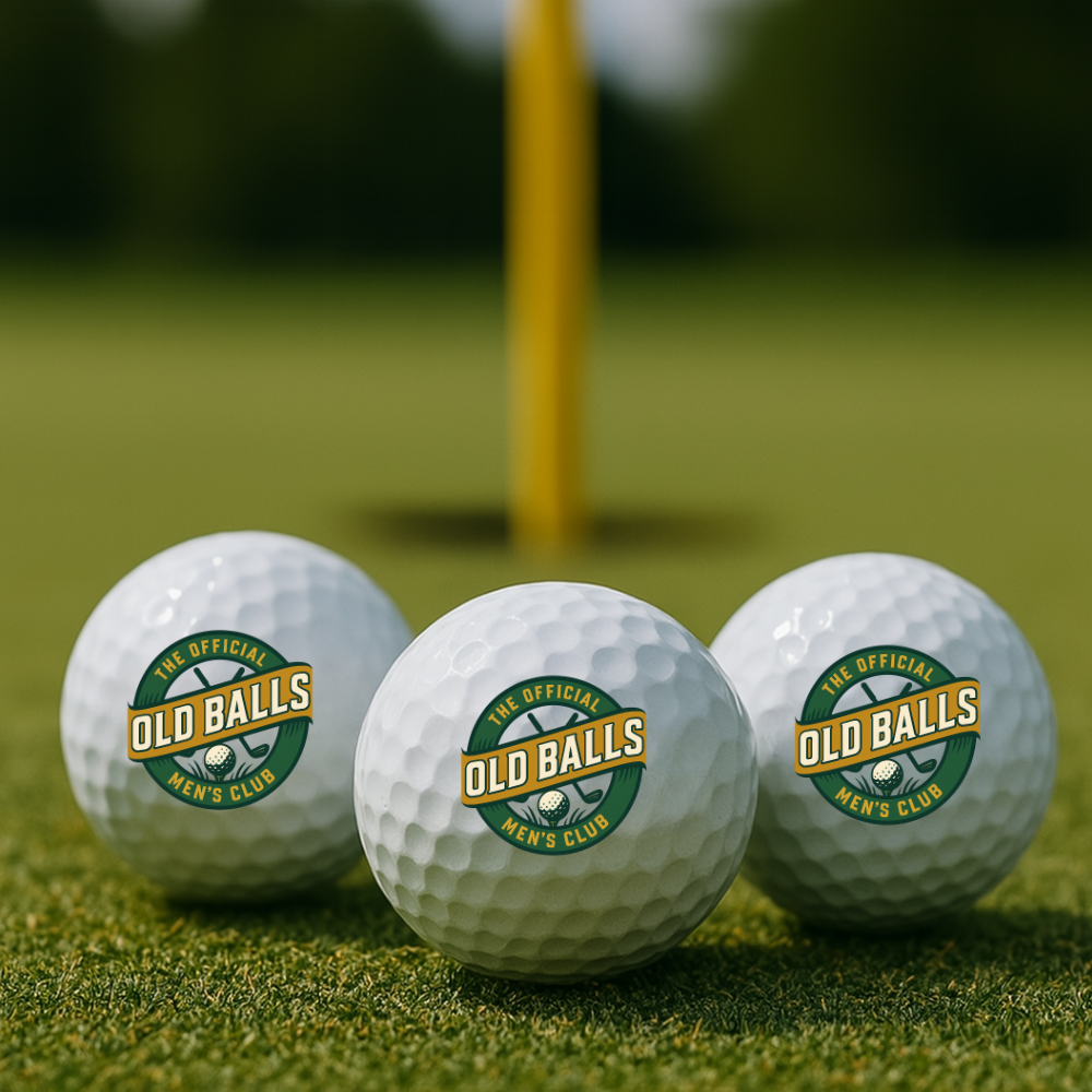Funny Old Man Golf Balls