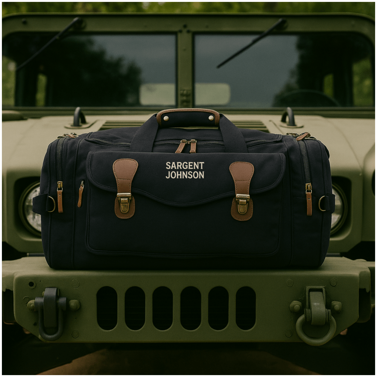 Unique Personalized Air Force Wings of Honor Duffel Bag Customized Duffel Bags Gifts for Men by Groovy Guy