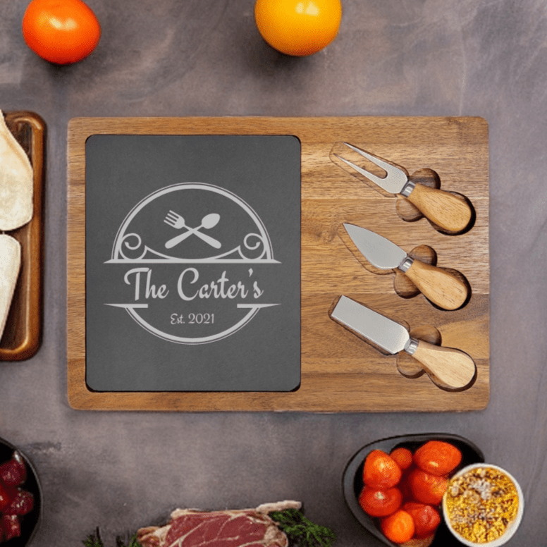 Unique Personalized Custom Family Charcuterie Board Customized cutting boards Gifts for Men by Groovy Guy