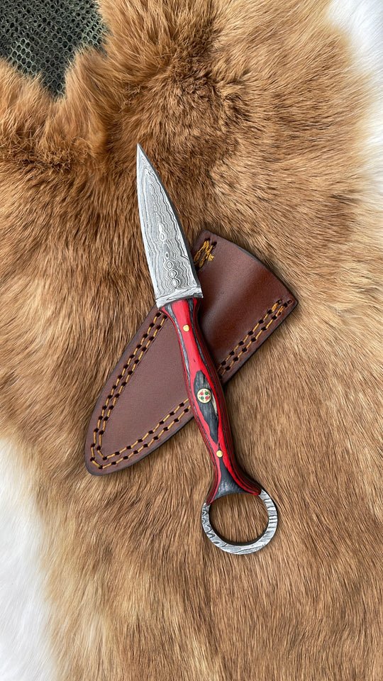 Unique Personalized Titan Shadow Master Customized Damascus Knife Gifts for Men by Groovy Guy