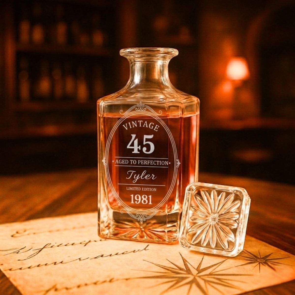 Vintage 45th Birthday Decanter