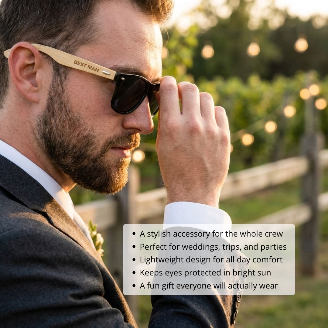 Custom Wedding Role Sunglasses