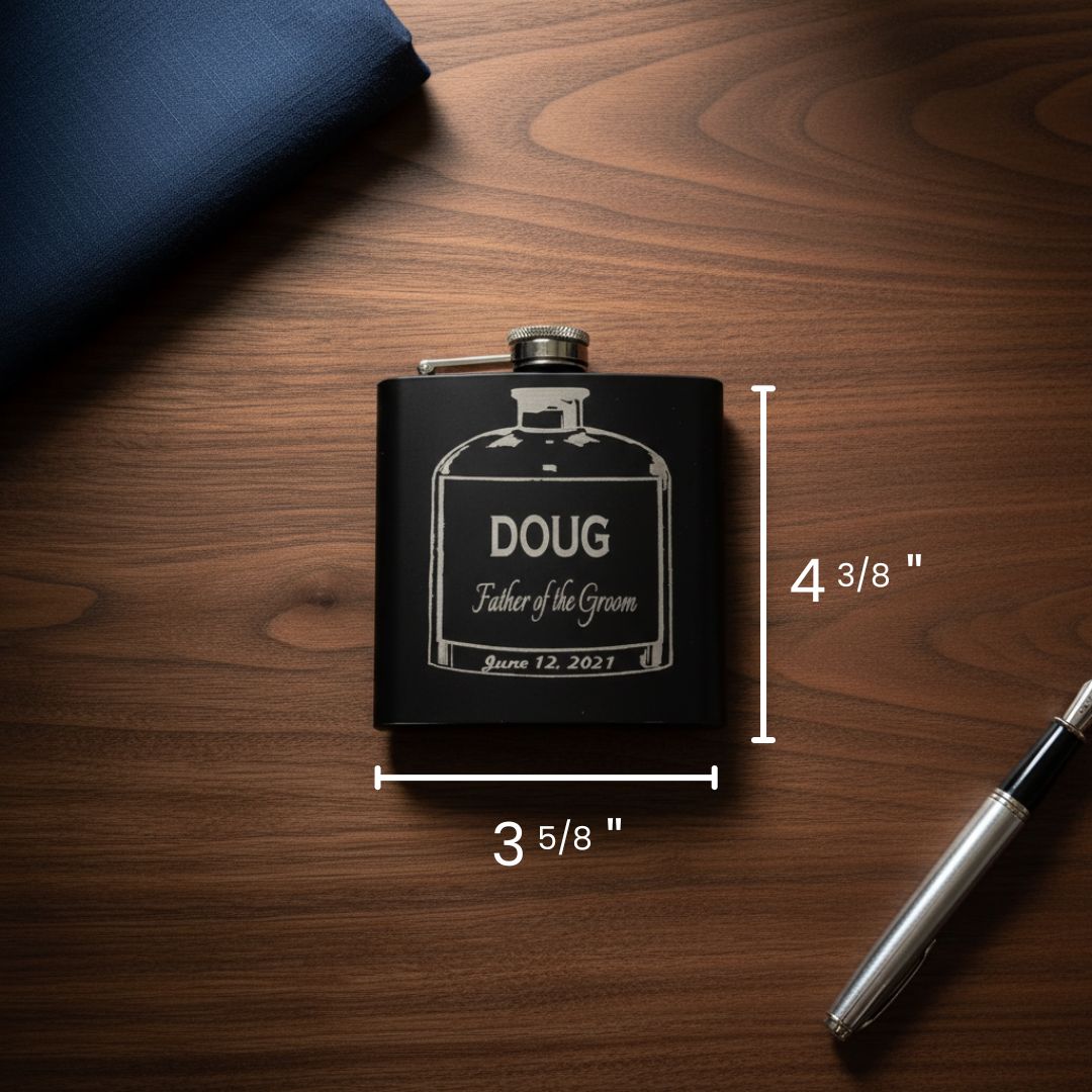 Custom Wedding Flask