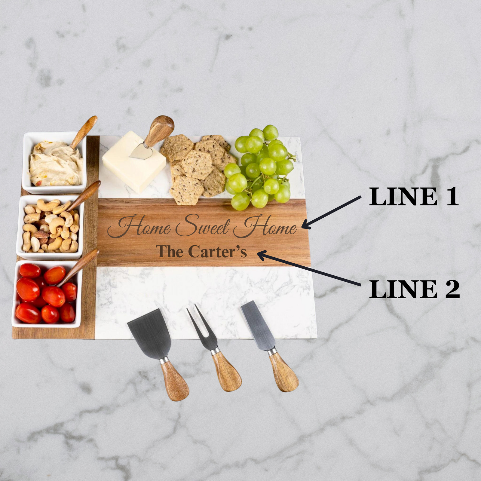 Personalized Marble Serving Board