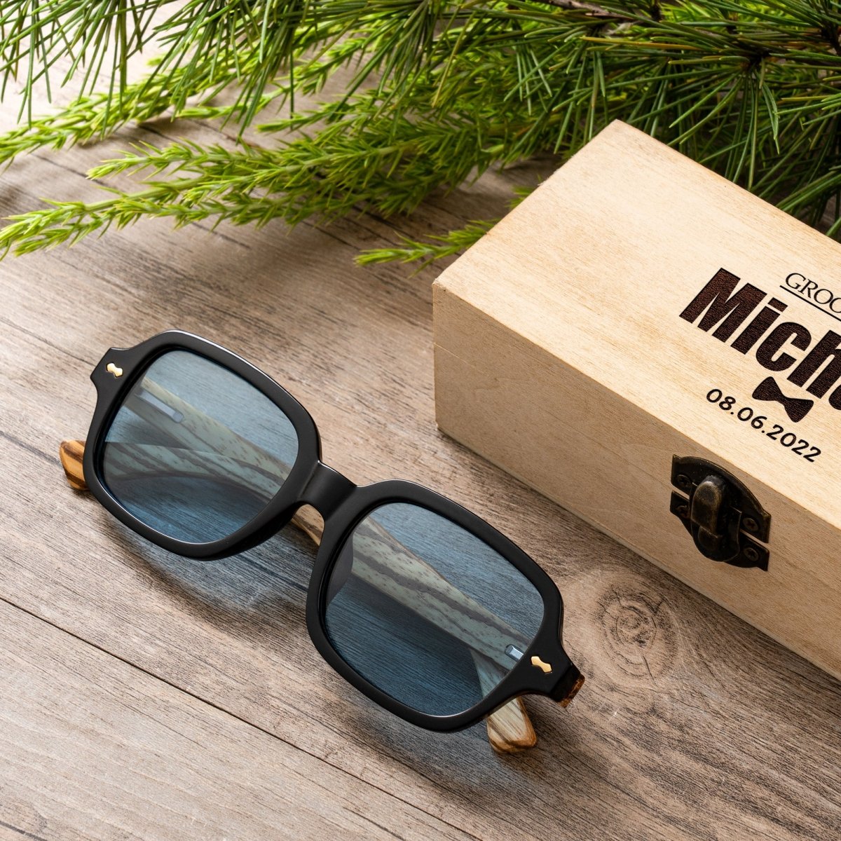 Unique Personalized Ray - Blockers Customized Sunglasses Gifts for Men by Groovy Guy