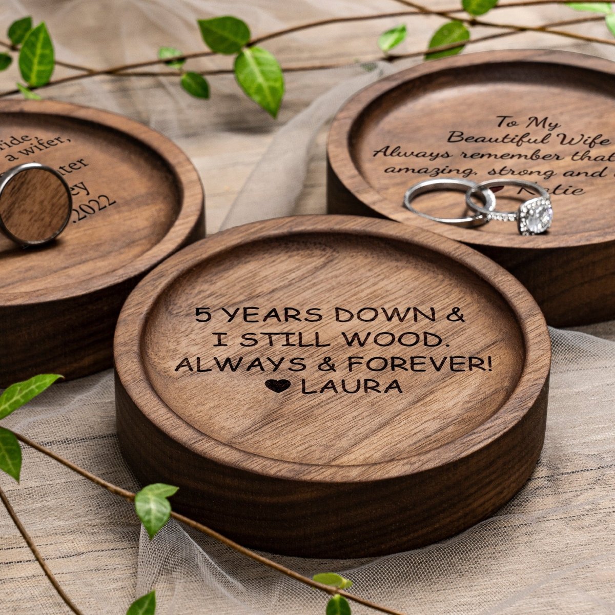 Unique Personalized Anniversary Valet Tray Customized Valet Tray Gifts for Men by Groovy Guy