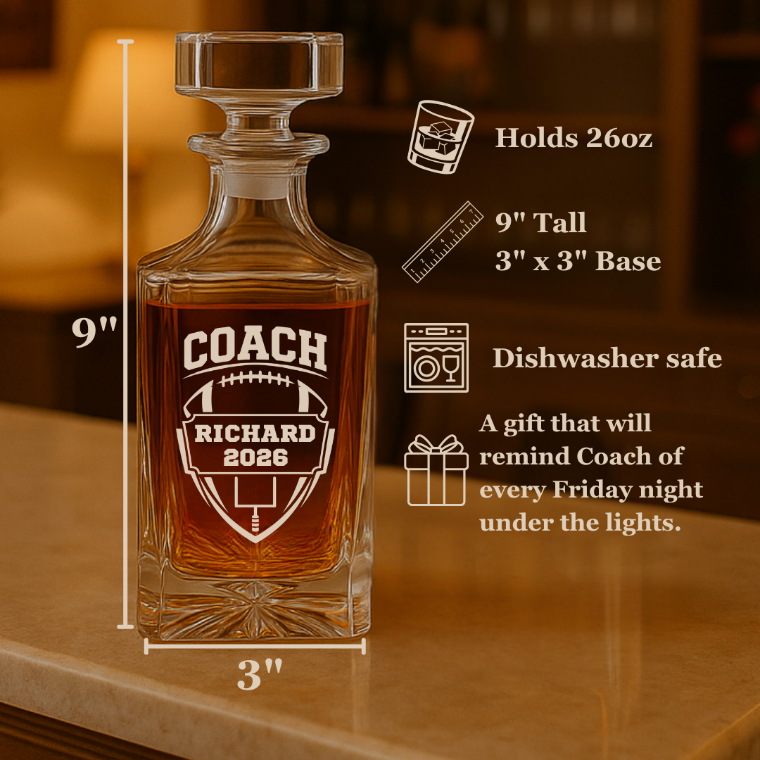 The Hall of Fame Coach Decanter Set