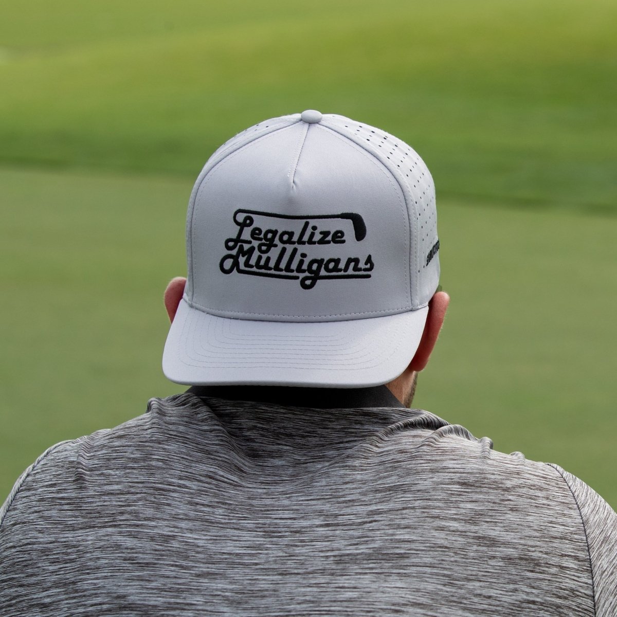 Unique Personalized Legalize Mulligans Gray Golf Hat Customized Golf Hat Gifts for Men by Groovy Guy