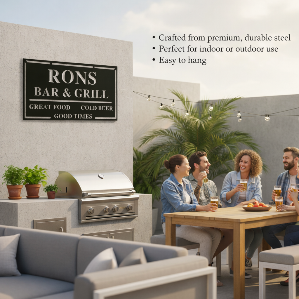 Custom Bar & Grill Sign