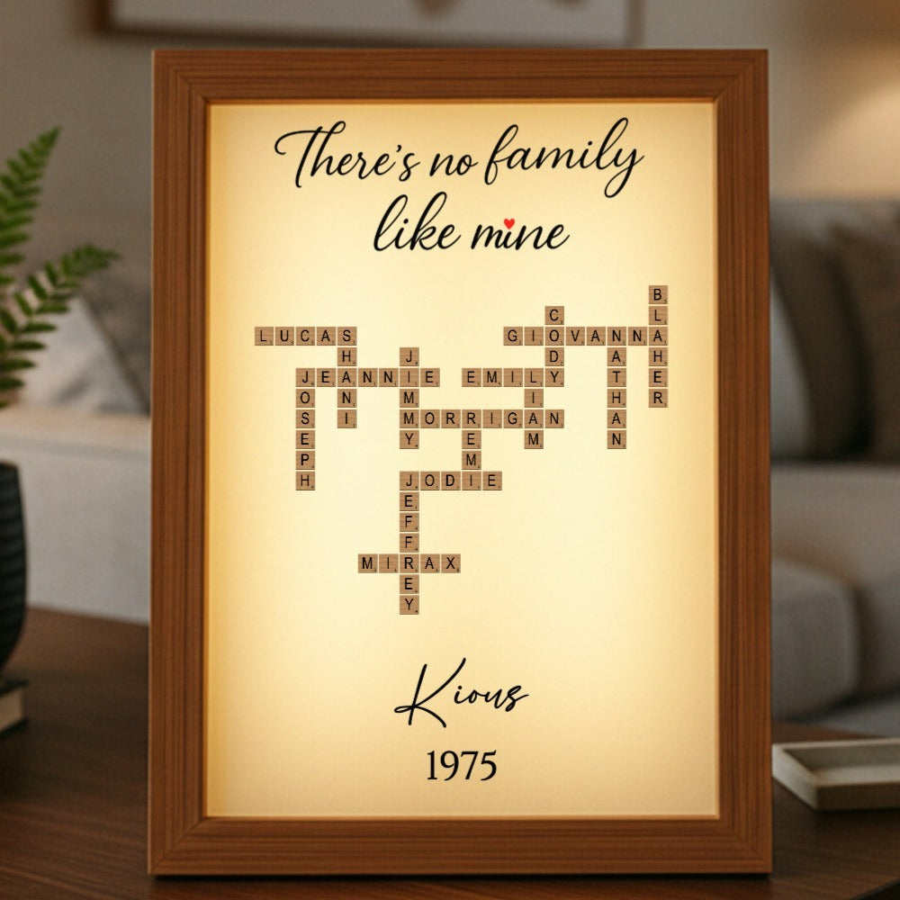 Our Family's Crossword Light Box