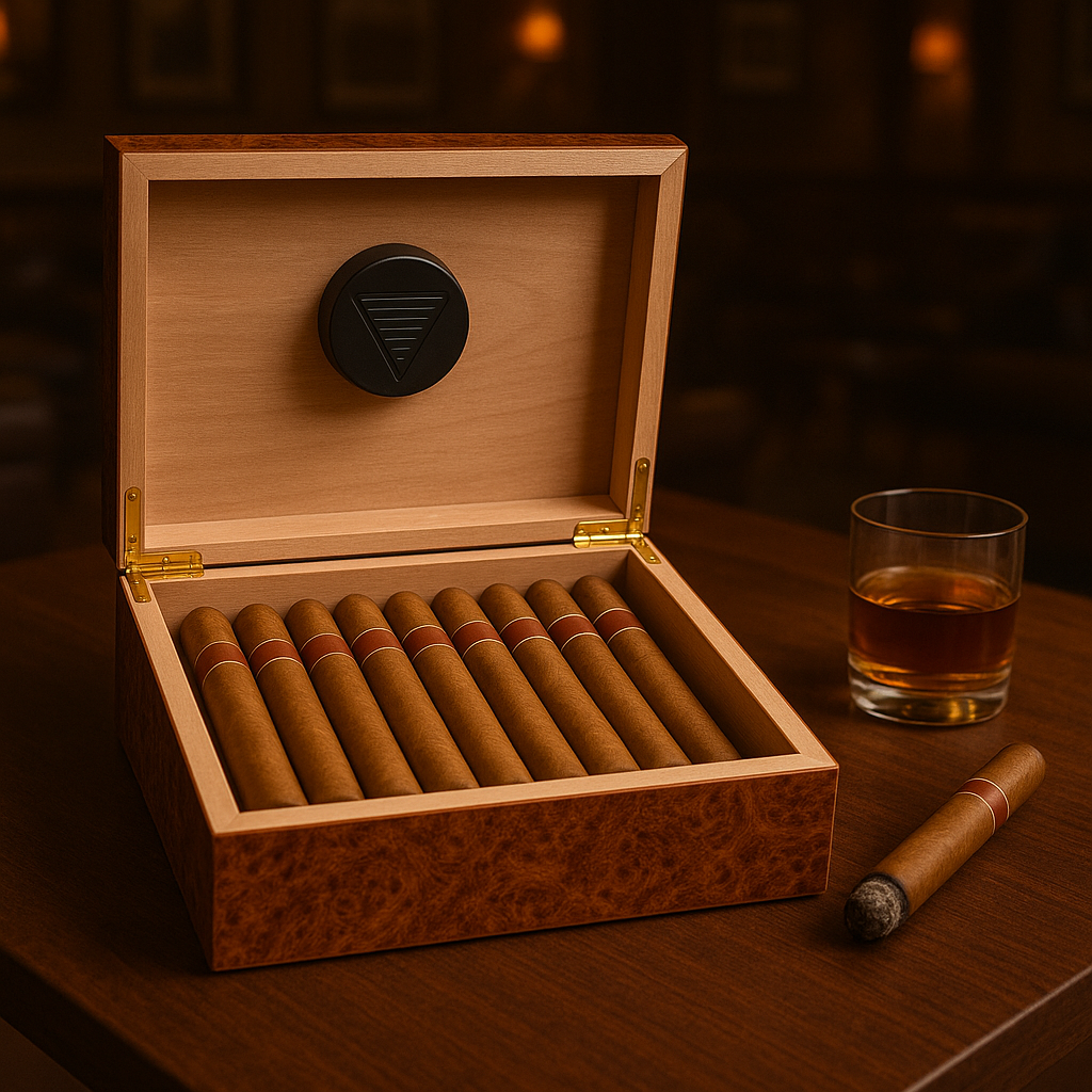 Cedar & Ash Personalized Cigar Humidor